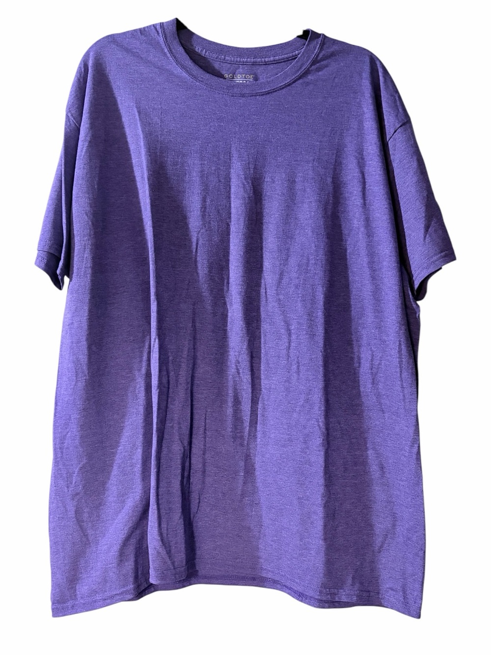 Gold Toe Basic Purple Crew Neck Unisex Tee XXL